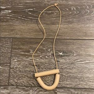 Nude Blush Clay Statement Necklace